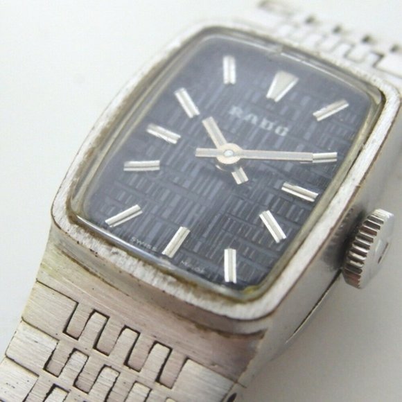 Vintage RADO Old Watch Hand Winding swiss silver